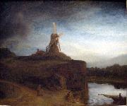 REMBRANDT Harmenszoon van Rijn The Mill, oil painting picture wholesale